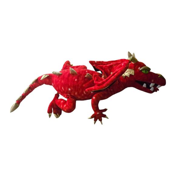 Puppet Company Red Gold Dragon Jumbo Dragon Plush - Picture 9 of 14